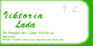 viktoria lada business card